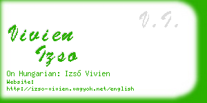 vivien izso business card