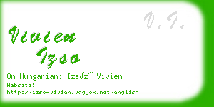 vivien izso business card